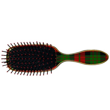 Customizable Fashion-Printed Detangling Hairbrush with Cushion Back