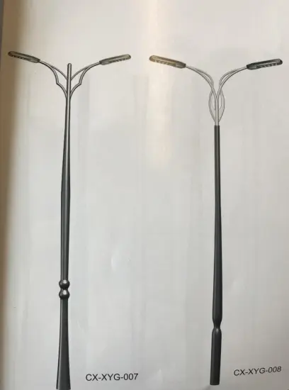 Aluminium Alloy Spinning Courtyard Lamp Pole