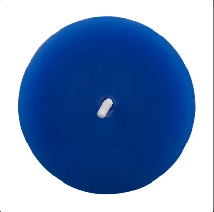 Spiritual Blue color paraffin wax magic pillar candle