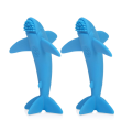 Пользовательская зубная щетка на 100% на 100% все силиконовая акула