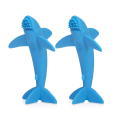 Aangepaste 100% All Silicone Shark Massager tandenborstel