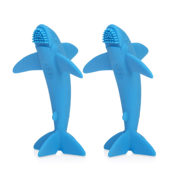 Custom 100% All Silicone Shark Massager Brosseur