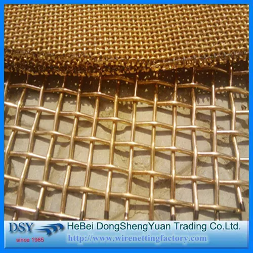 Brass Crimped Wire Mesh with High Quality