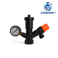 Jauge de soupape de surpression en laiton recouvert de noir