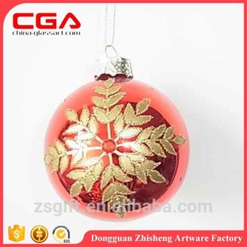 Wholesale hanging christmas glass ball painted glass ball for christmas decor X\'mas glass ball ornaments