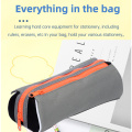 Double zipper polyester wear-resistant pen case for kids