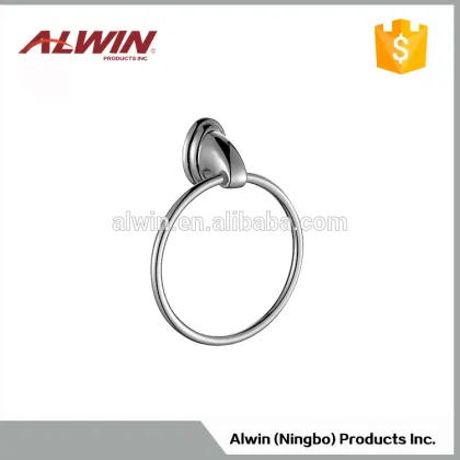 Zinc material wall mounted bathroom towel rings 7211