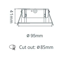 Low Recessed Cob Downlight Led