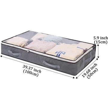 Bolsas de almacenamiento de tela no tejidas impermeables para 3 capas para organización de ropa doméstica
