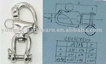 Stainless Steel Shackle With Jaw Swivel