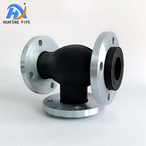 90 Degree Flexible Rubber Bent Joint Material Galvanised
