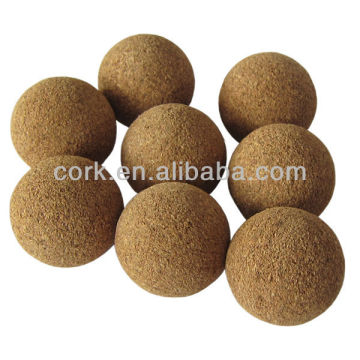 Colored and Natural Color Cork Table Soccer Balls, Cork Ball