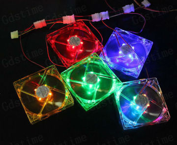 Computer Transparent 5V 12V 24V 120*120*25mm 12025 Led Dc Cooling Fan