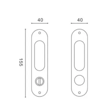 New sliding door wooden door lock