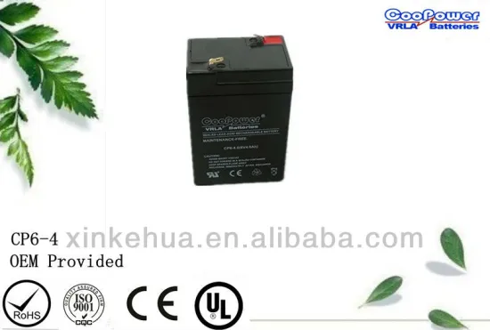 Rechargeable lead acid battery 4v 4.5ah