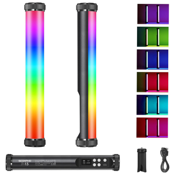 Portable Full-Color Dimmable Soonpho P13 RGB LED Handheld Photography Light