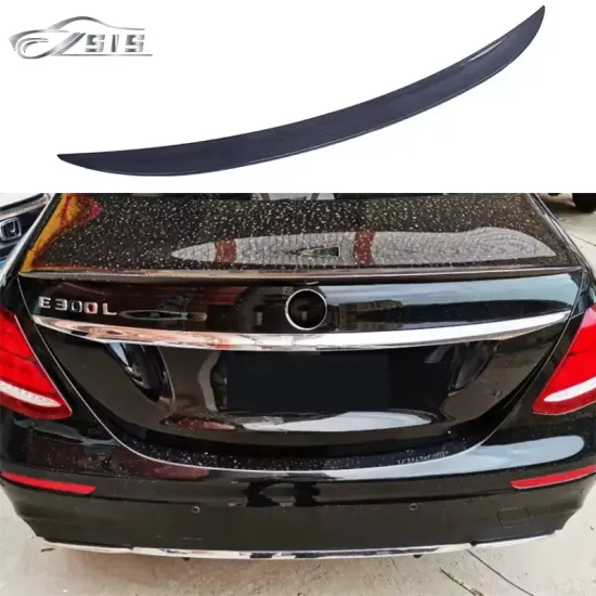 W213 E63 AM Style Carbon Fiber Rear Spoiler for 2014-2017 E Class