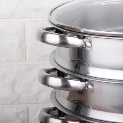 Commercial Stainless Steel Steamer Pot for Rice Dumplings and Seafood