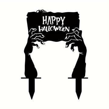 Zombi Elleri Cadılar Bayramı Metal Bahçe Kazığı