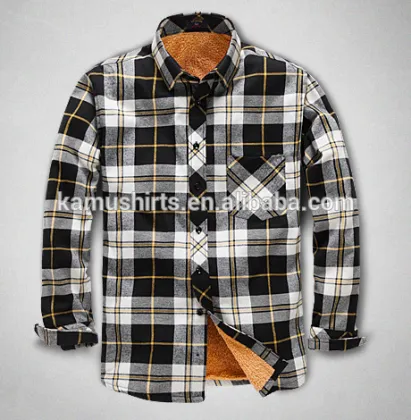 wholesale flannel shirt thermal shirt plaid shirt