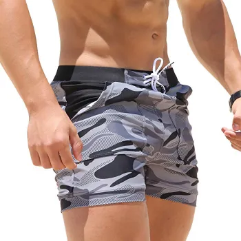YOUME Brand Sexy Men's Swimwear - Plus Size XXL Camouflage Swim Shorts