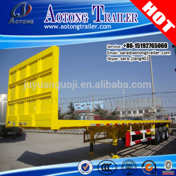 2016 Top Ranking 2-3Axles 20-40ft Trailer /Container Semi Truck platform Trailer Chassis for Exporting