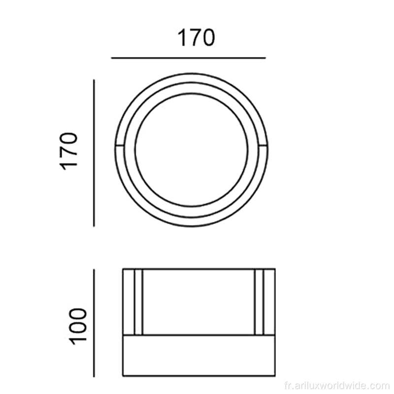 Appliques murales de jardin Ip54 12w directes d&#39;usine