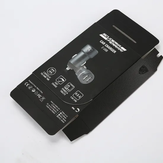 Electronic Car Charger Coated Paper Box Printing
