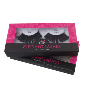 Pink Folding Eyelashes Cosmetic Box with Window