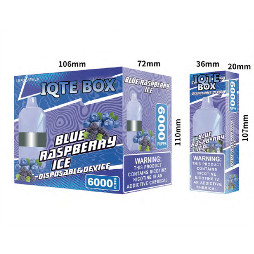 Amazon IQTE BOX 6000 Puffs Disposable Vape