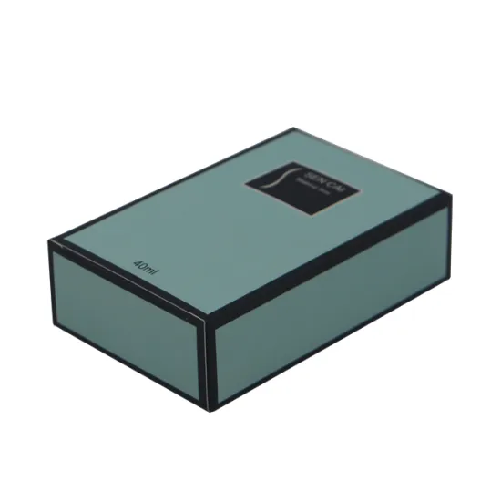 Mint green color perfume boxes wholesale