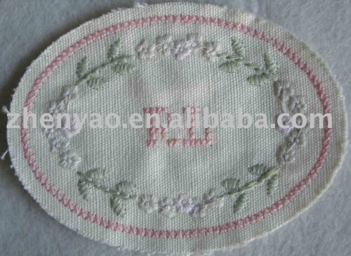 embroidered fabric badge