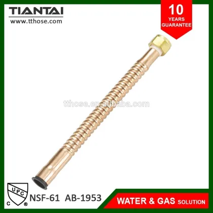 Water Heater Connector Corrugated Copper 18" X 3/4" Fip