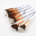 Maquillage Kabuki brosse, pinceaux de maquillage de cheveux synthétiques, poignée en bois brosse Kabuki