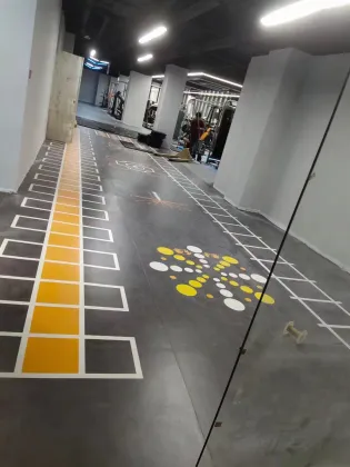 comfortable exercise PVC sports flooring for gym