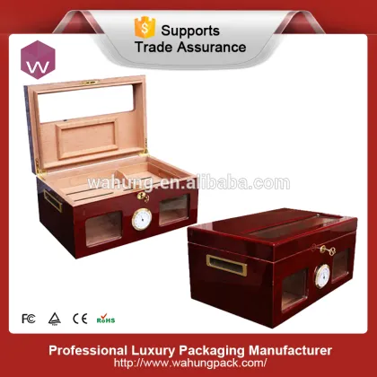 Luxury Cigar Box Crafts /Wood Empty Cohiba Cigar Humidifier Box