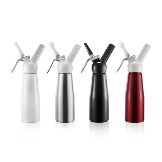 Professional Y802 Aluminum Siphon Whipper Maker: 1/2 Liter Dispenser Gun for Crafting Delicious Dessert Recipes