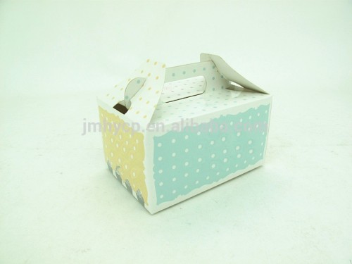 Customized white paper cake box