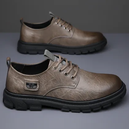 OEM Factory Supply Retro Leather Office Business Dress Shoes for Men