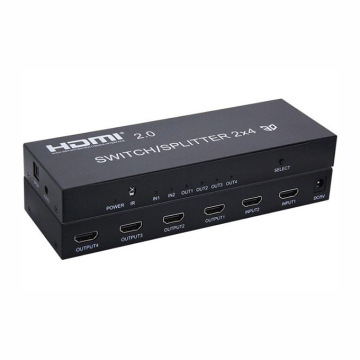 4K HDMI Splitter e Switch V1.4 a V2.0 con uscita audio e IR Remote