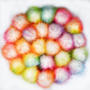 10cm Faux Fur Pom Fluffy Fur Pom Ball for DIY Projects