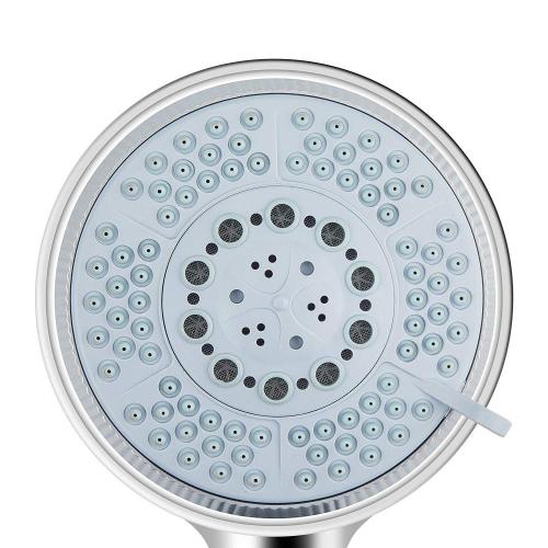 plastic 6 function micro bubble hand held rain shower head