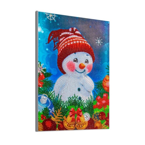 Navidad Muñeco de nieve 5D pintura de diamante pintura decorativa