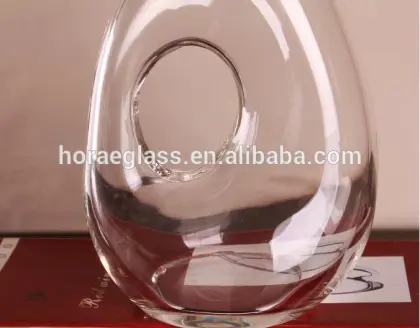 glass riedel style carafe crystal red wine decanter Glassware Manufacturer Handmade glass clear glass wine decanter