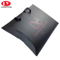 Black Hair Extension Pillow Box met lintgreep