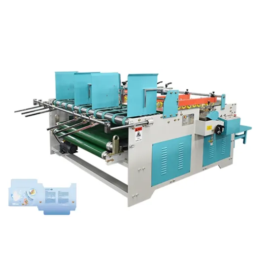 ZH-BZX Semi-Automatic Box Gluing Machine for Corrugated or Cardboard Folding and Gluing
