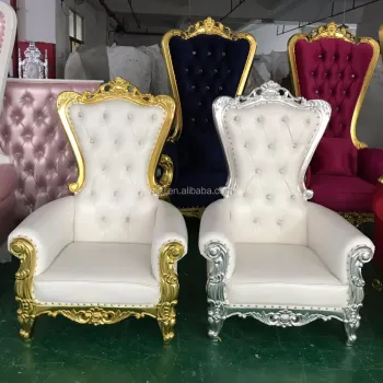 Royal Gold Throne Wedding Chair for Kids