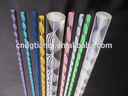 PMMA stick Acrylic Bubble Rod/Plexiglass Club