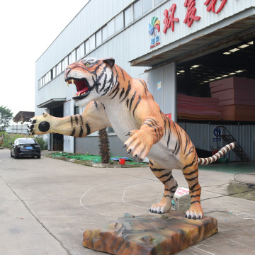 Realistic Animatronic Animals Tiger for Outdoor Display