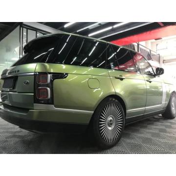 Glossy City Bamboo Green metallic foil Vinyl wrap